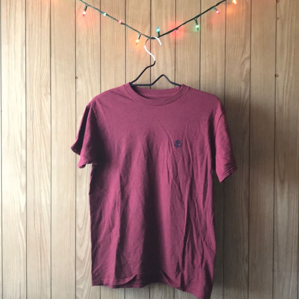 Red Short Sleeve Timberland Tee Shirt